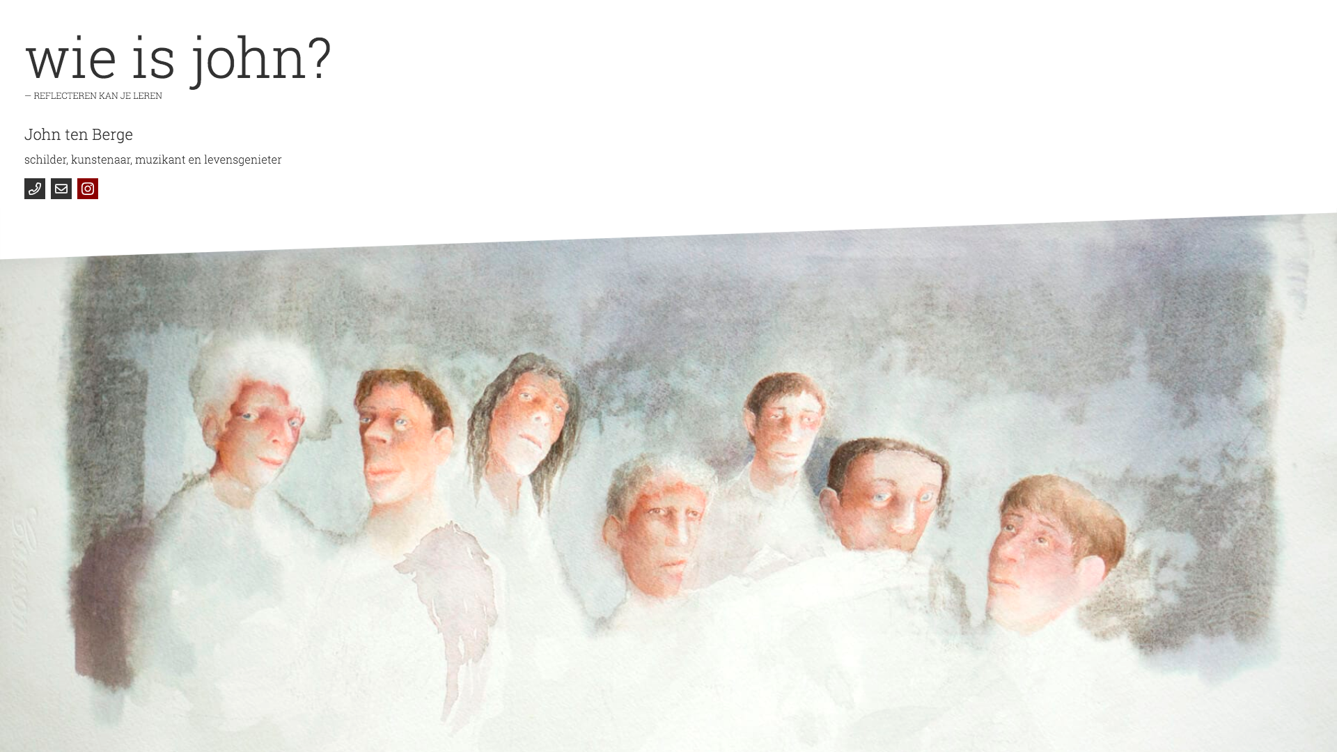 Wie is John Wie is John website screenshot